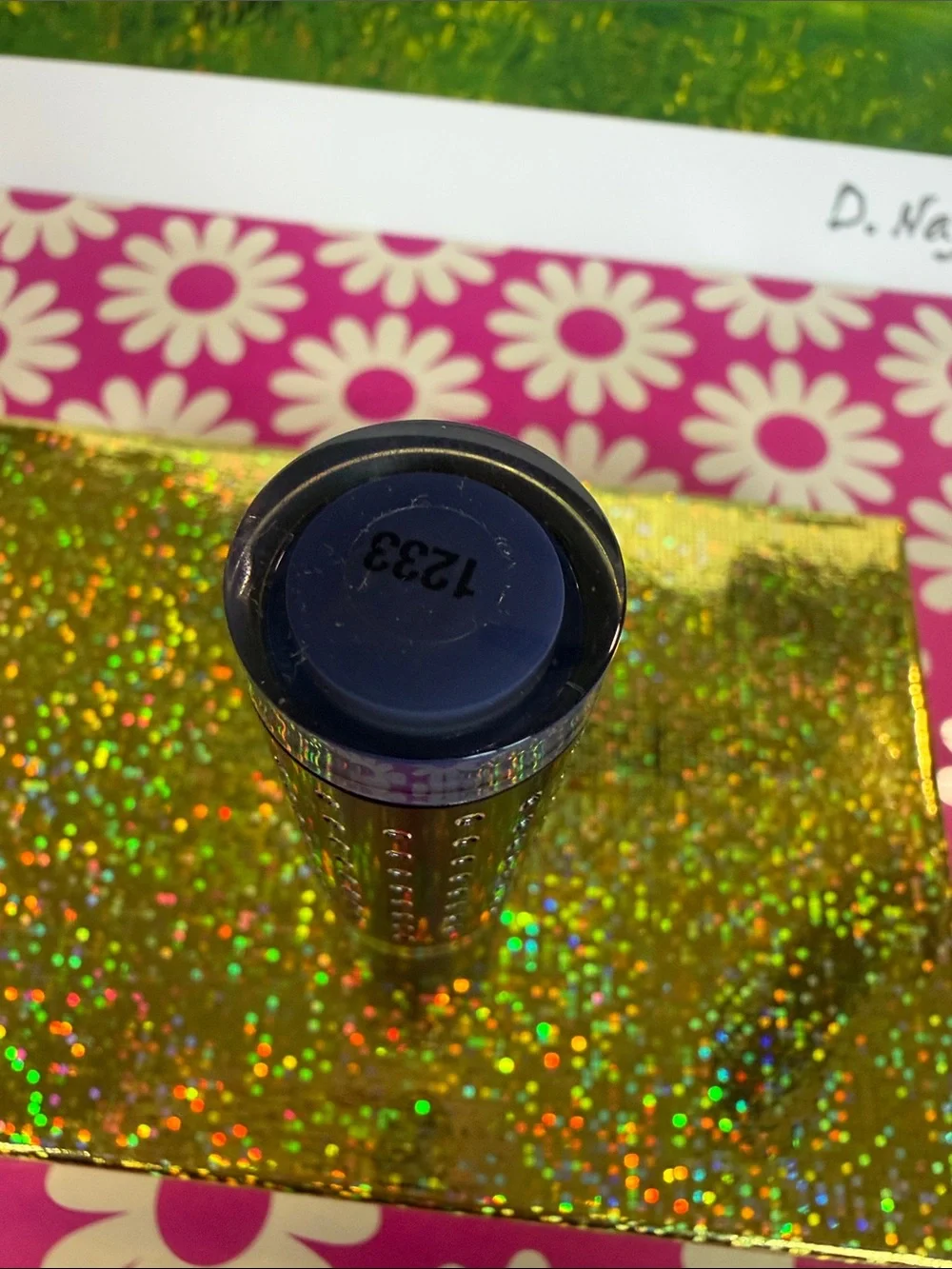 Hard Candy Fierce Effects Ink Well Lipstick Case with Purple Cap and Rhinestones